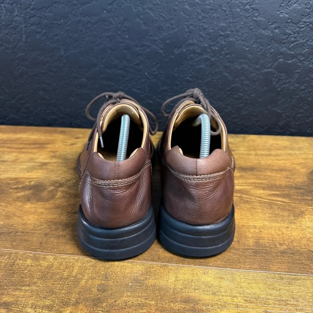 Johnston & Murphy XC4 20-7223 Brown Pebble Grain Leather Oxford Mens 8.5 M